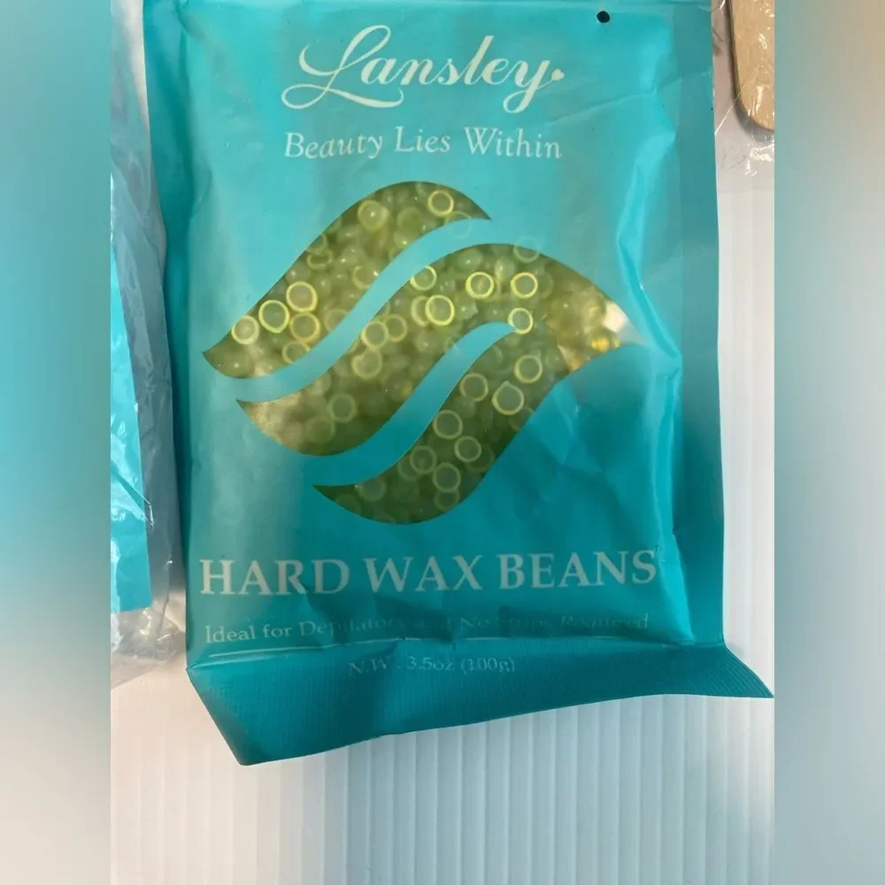 Lansley Wax Hair Removal Home Waxing hard wax beans refills 1lb, 3.5 oz, 3.5oz